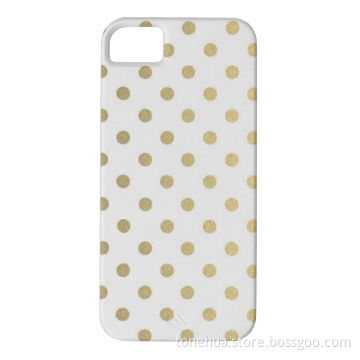 Simple Gold Dots PC Case for iPhone 5/5s